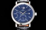 IWC Portofino IW516409 316L Steel Mechanical Movement Black Leather Strap Watch